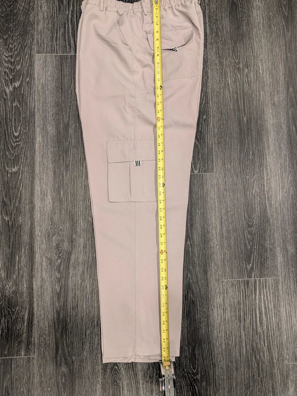 Men's Light Beige Cargo Pants - Casual Utility Style